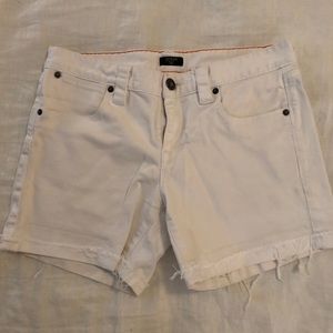 J. Crew white shorts size 6